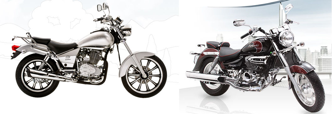 A Dafra Kansas 150 e a Kasinski Mirage 250 são as motos custom mais vendidas